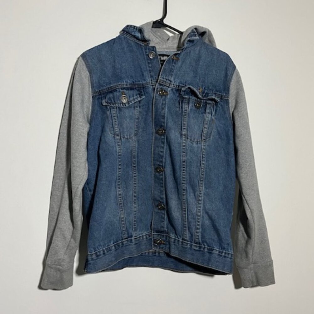 Navy Yard Workwear Denim Hoodie Size Medium
